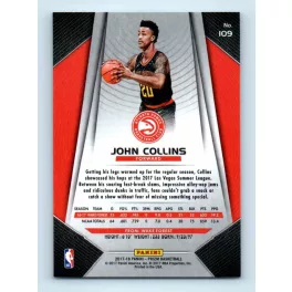 2017-18 Prizm Basketball Base # 109 John Collins
