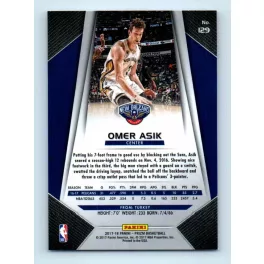 2017-18 Prizm Basketball Base # 129 Omer Asik