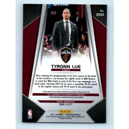 2017-18 Prizm Basketball Base # 200 Tyronn Lue