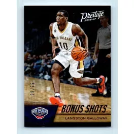   2016-17 Panini Prestige Red Bonus Shots # 115 Langston Galloway