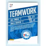 2017 Panini Prestige Teamwork # 1 Joel Embiid/Jahlil Okafor