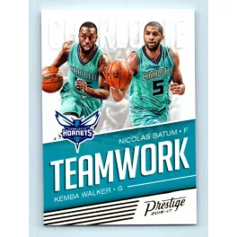   2017 Panini Prestige Teamwork # 10 Kemba Walker/Nicolas Batum