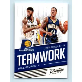   2016-17 Panini Prestige Teamwork # 19 Paul George/Jeff Teague