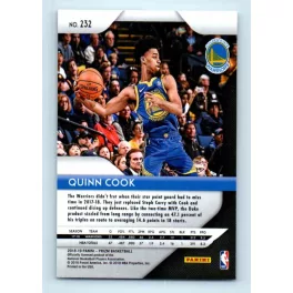 2018-19 Panini Prizm  # 232 Quinn Cook