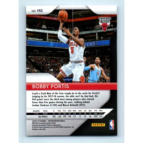 2018-19 Panini Prizm  # 140 Bobby Portis