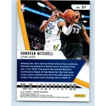 2018-19 Threads Premium Basketball Premium # 37 Donovan Mitchell