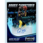 2018-19 Threads Premium Basketball Rookie Signatures # 33 Aaron Holiday