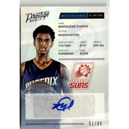   2016-17 Panini Prestige NBA Passport Signatures  # 16 Marquese Chriss