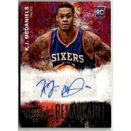   2014-15 Court Kings Remarkable Rookies Signatures  # 24 K.J. McDaniels