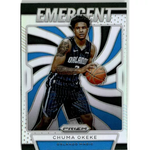 2019-20 Panini Prizm Emergent Silver # 6 Chuma Okeke