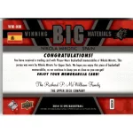 2014-15 SPx Winning Big Materials  # WM-NM Nikola Mirotic