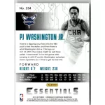 2019-20 Panini Chronicles - Essentials  # 234 PJ Washington Jr.