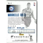 2017-18 Panini Essentials  # 61 Markelle Fultz