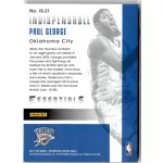 2017-18 Panini Essentials Indispensable Stars  # IS-21 Paul George