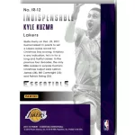 2017-18 Panini Essentials Indispensable Rookies  # IR-12 Kyle Kuzma