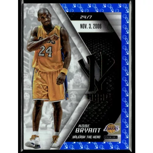 2015 Panini Kobe HeroVillain - Blue Larry O'Brien Trophy Unleash the Hero # 12 Kobe Bryant