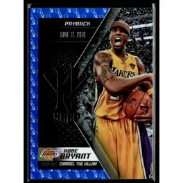   2015 Panini Kobe HeroVillain - Blue Larry O'Brien Trophy Channel the Villain # 15 Kobe Bryant