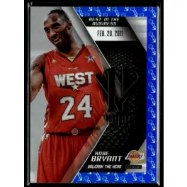   2015 Panini Kobe HeroVillain - Blue Larry O'Brien Trophy Unleash the Hero # 16 Kobe Bryant