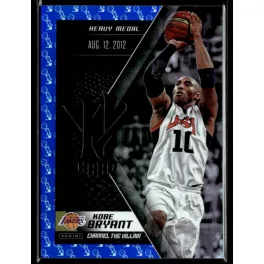   2015 Panini Kobe HeroVillain - Blue Larry O'Brien Trophy Channel the Villain # 17 Kobe Bryant