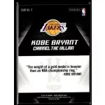 2015 Panini Kobe HeroVillain - Blue Larry O'Brien Trophy Channel the Villain # 17 Kobe Bryant