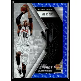   2015 Panini Kobe HeroVillain - Blue Larry O'Brien Trophy Unleash the Hero # 17 Kobe Bryant