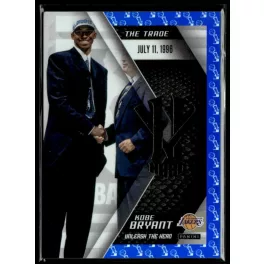   2015 Panini Kobe HeroVillain - Blue Larry O'Brien Trophy Unleash the Hero # 1 Kobe Bryant