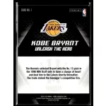 2015 Panini Kobe HeroVillain - Blue Larry O'Brien Trophy Unleash the Hero # 1 Kobe Bryant