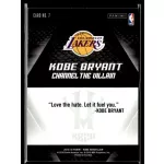 2015 Panini Kobe HeroVillain - Blue Larry O'Brien Trophy Channel the Villain # 7 Kobe Bryant
