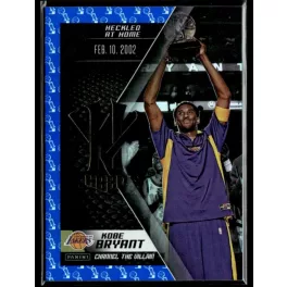   2015 Panini Kobe HeroVillain - Blue Larry O'Brien Trophy Channel the Villain # 7 Kobe Bryant