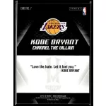 2015 Panini Kobe HeroVillain - Blue Larry O'Brien Trophy Channel the Villain # 7 Kobe Bryant