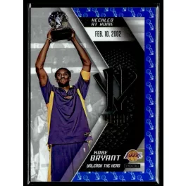   2015 Panini Kobe HeroVillain - Blue Larry O'Brien Trophy Unleash the Hero # 7 Kobe Bryant