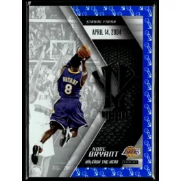   2015 Panini Kobe HeroVillain - Blue Larry O'Brien Trophy Unleash the Hero # 9 Kobe Bryant