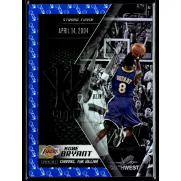   2015 Panini Kobe HeroVillain - Blue Larry O'Brien Trophy Channel the Villain # 9 Kobe Bryant