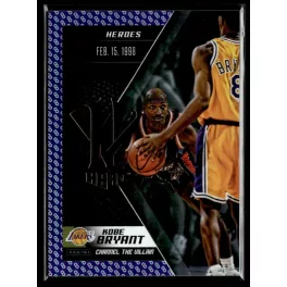   2015 Panini Kobe HeroVillain - Purple 8 Channel the Villain # 3 Kobe Bryant