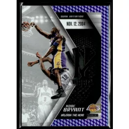   2015 Panini Kobe HeroVillain - Purple 8 Unleash the Hero # 10 Kobe Bryant