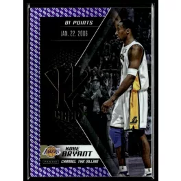   2015 Panini Kobe HeroVillain - Purple 8 Channel the Villain # 11 Kobe Bryant