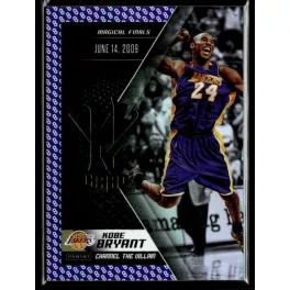   2015 Panini Kobe HeroVillain - Purple 8 Channel the Villain # 14 Kobe Bryant