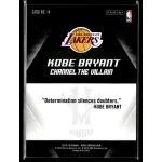 2015 Panini Kobe HeroVillain - Purple 8 Channel the Villain # 14 Kobe Bryant