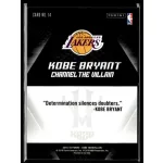 2015 Panini Kobe HeroVillain - Purple 8 Channel the Villain # 14 Kobe Bryant