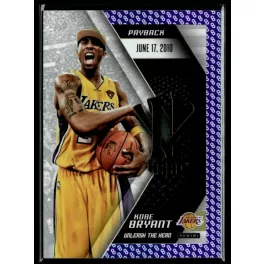   2015 Panini Kobe HeroVillain - Purple 8 Unleash the Hero # 15 Kobe Bryant