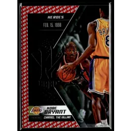   2015 Panini Kobe HeroVillain - Red MVP Channel the Villain # 3 Kobe Bryant