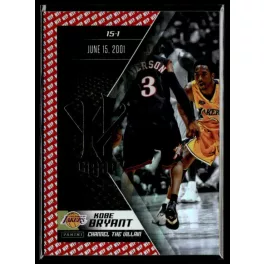   2015 Panini Kobe HeroVillain - Red MVP Channel the Villain # 6 Kobe Bryant