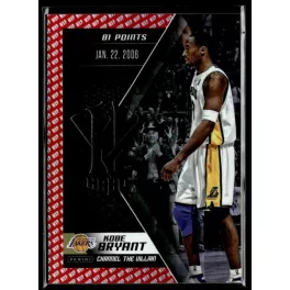   2015 Panini Kobe HeroVillain - Red MVP Channel the Villain # 11 Kobe Bryant