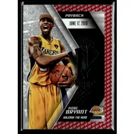   2015 Panini Kobe HeroVillain - Red MVP Unleash the Hero # 15 Kobe Bryant