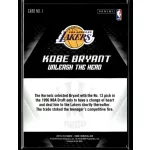 2015 Panini Kobe HeroVillain - Gold 24 Unleash the Hero # 1 Kobe Bryant