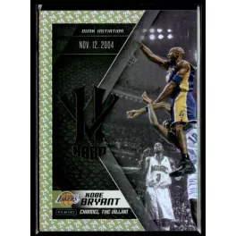   2015 Panini Kobe HeroVillain - Gold 24 Channel the Villain # 10 Kobe Bryant