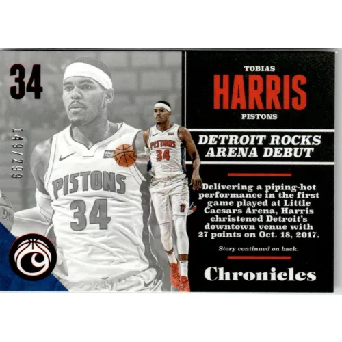 2017-18 Panini Chronicles Red  # 88 Tobias Harris