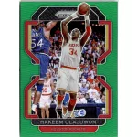 2021-22 Panini Prizm Green Prizms #265 Hakeem Olajuwon