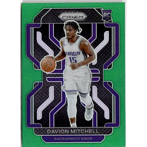 2021-22 Panini Prizm Green Prizms #312 Davion Mitchell