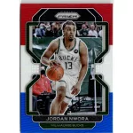 2021-22 Panini Prizm Red White and Blue Prizms #80 Jordan Nwora